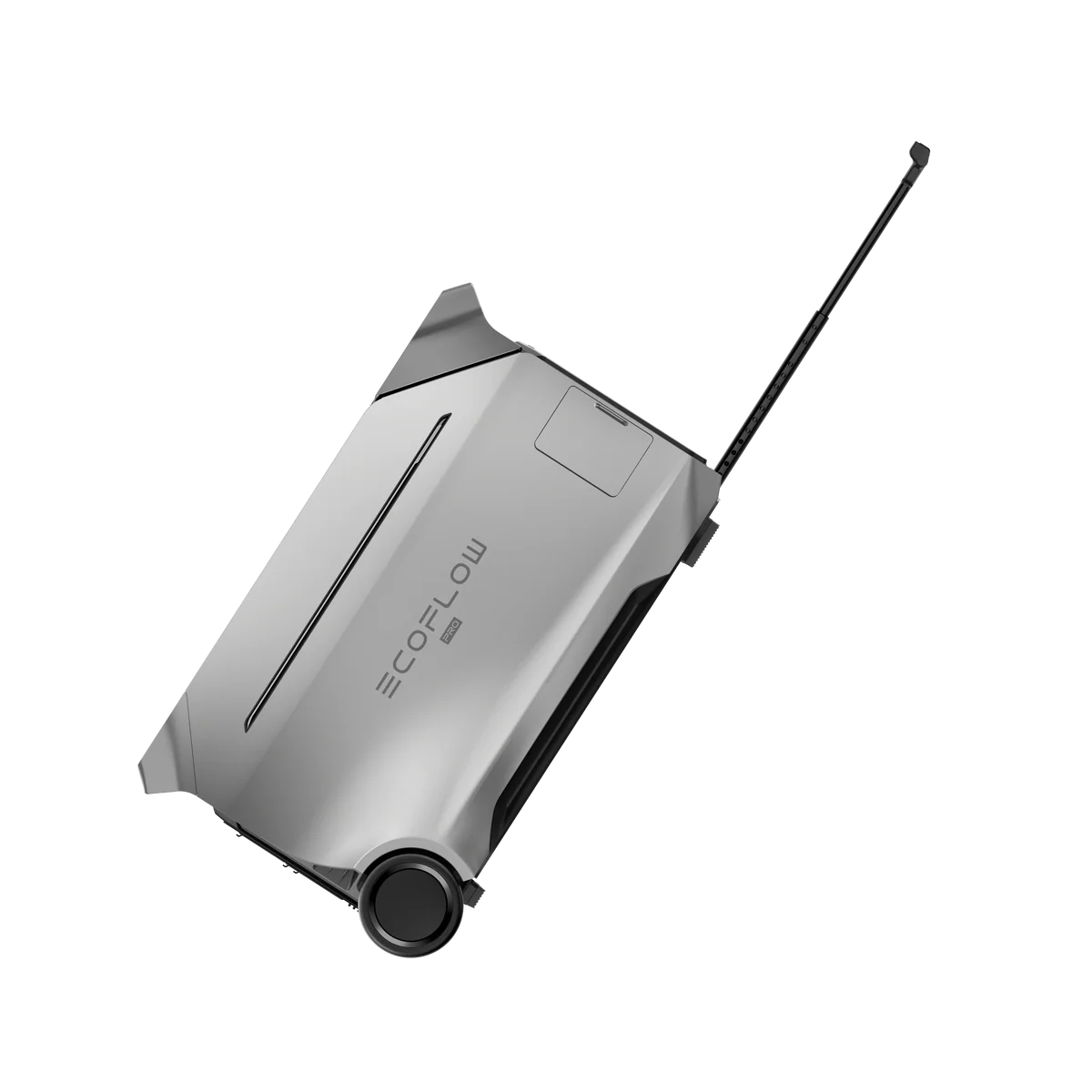 EcoFlow DELTA Pro 3 עם ידית גרירה פתוחה וגלגלים