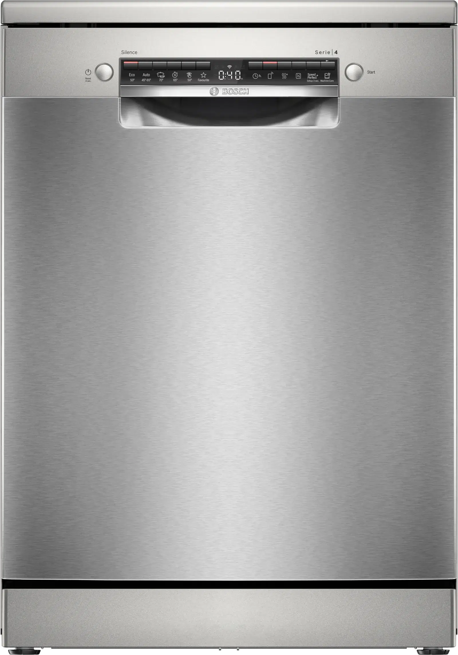 מדיח כלים Bosch SMS4HTI03E – חזית בגימור דמוי נירוסטה