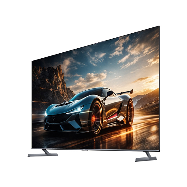 Xiaomi S Pro Mini LED 75 – מבט אלכסוני על המסך והרגליות