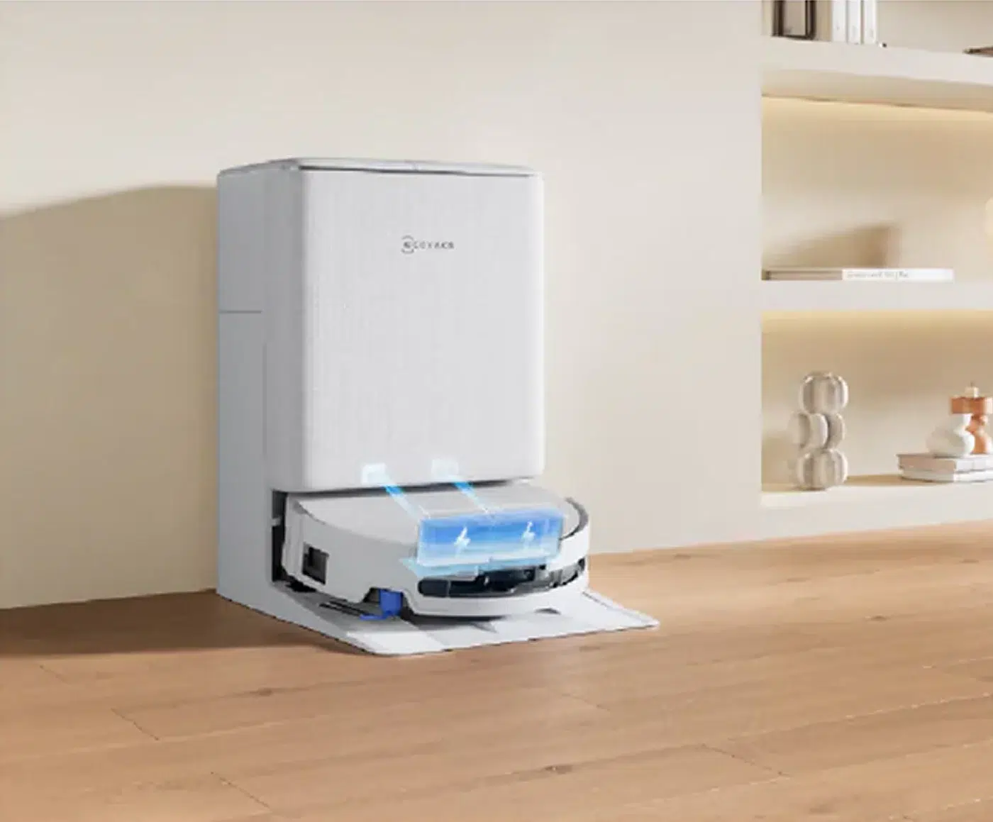 PowerBoost לטעינה במהלך שטיפת הרולר בתחנה