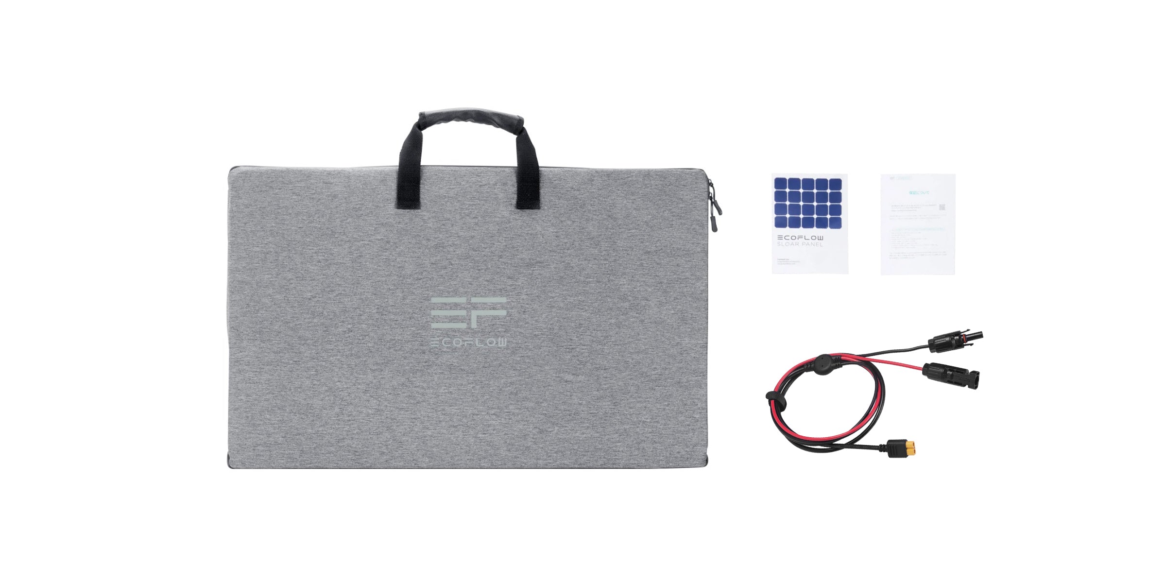 EcoFlow 160W - פאנל סולארי מתקפל במידות פתוח ומקופל פאנל סולארי EcoFlow 160W במצב פתוח ומקופל