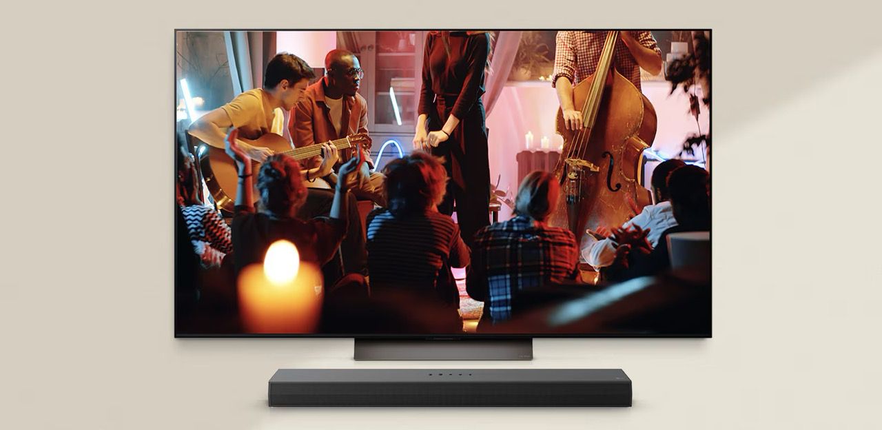 קרן הקול LG S65QR מעניק לך חוויית סאונד קולנועית בבית עם 5.1 ערוצים מקרן קול LG S65QR - שדרג את חוויית הצפייה שלך עם סאונד היקפי עוצמתי