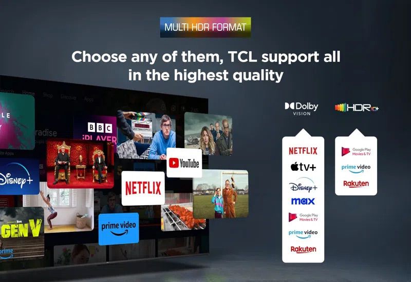 מערכת Google TV בטלוויזיה TCL 55V6C