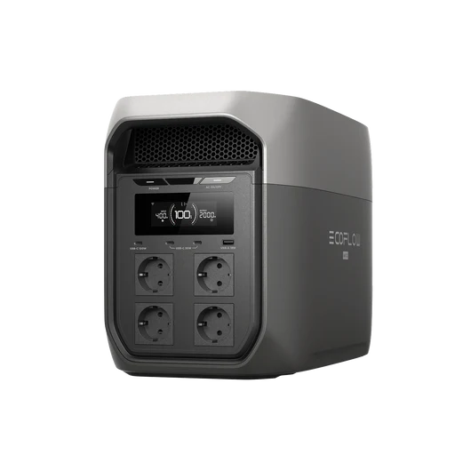 EcoFlow DELTA 3 Max בצבע שחור ואפור, גרסה אירופית