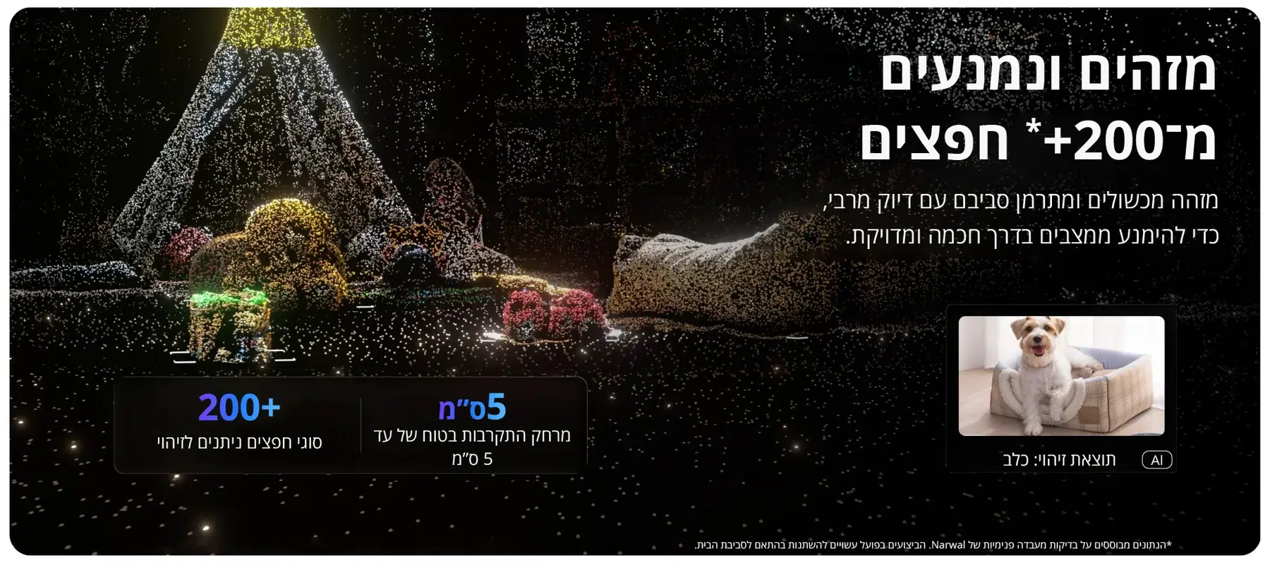 מזהה מכשולים ומתכנן את הדרך. — תמונת יצרן בעברית
