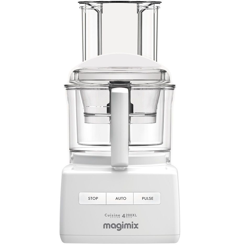 מעבד מזון מקצועי Magimix CS4200J Premium: יופי, נוחות וביצועים גבוהים מעבד מזון Magimix CS4200J Premium בגימור אלגנטי על רקע לבן