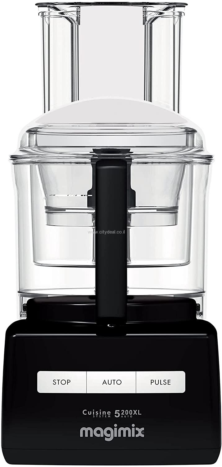 Magimix CS5200JNXL Premium - עיצוב אלגנטי וביצועים מעבד מזון Magimix CS5200JNXL Premium - מבט חזיתי