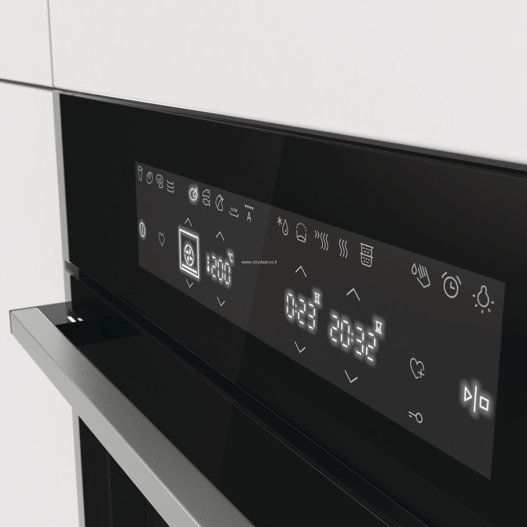 GORENJE BO758A33XG – פאנל שליטה מקרוב פאנל השליטה הדיגיטלי Full Touch Control בתנור GORENJE BO758A33XG