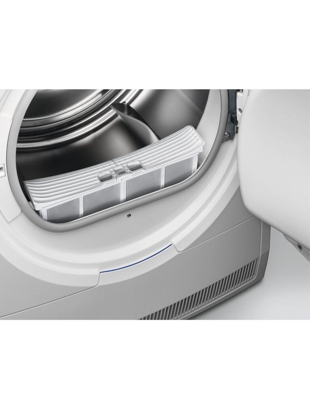 תוף מייבש הכביסה Electrolux EW6C4824CB – מבט תקריב תקריב פנים התוף במייבש Electrolux EW6C4824CB