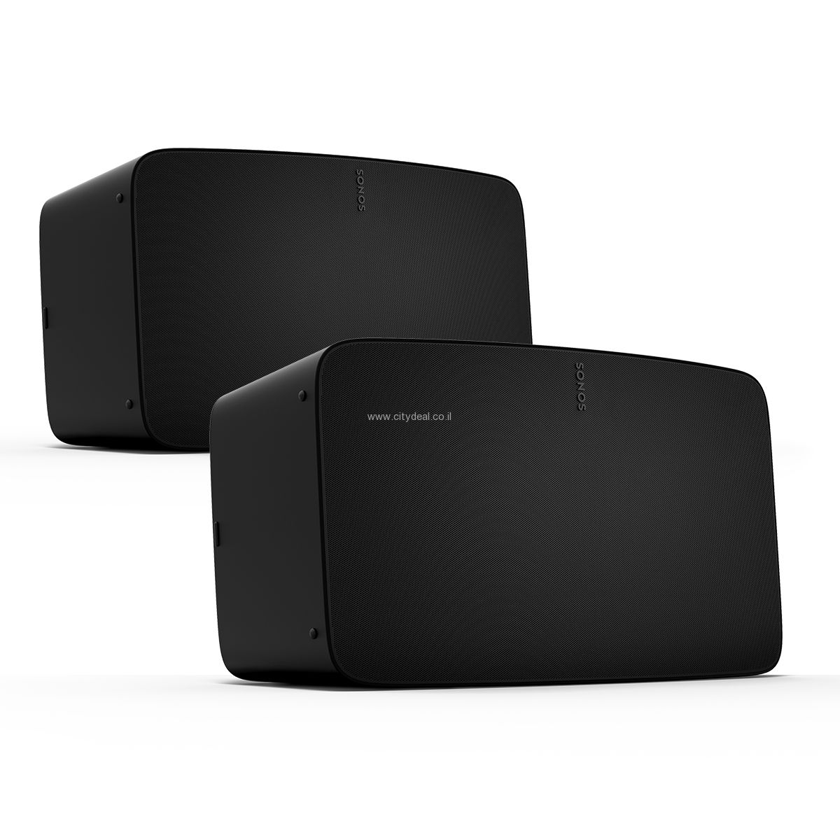זוג רמקולים Sonos Five שחור זוג רמקולים Sonos Five שחור
