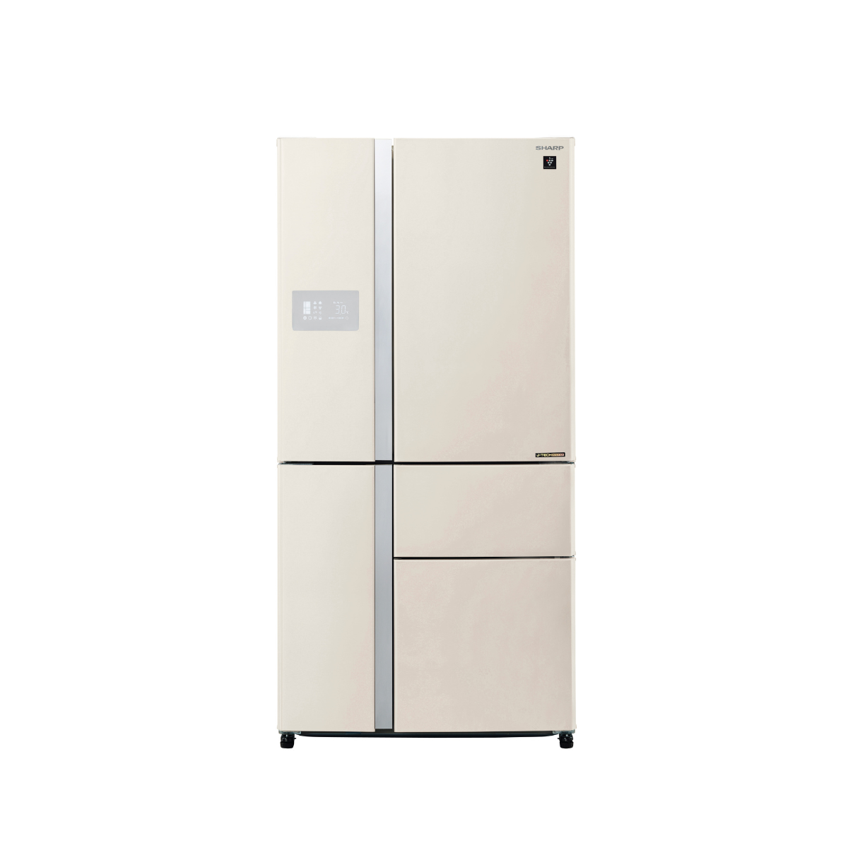 מקרר שארפ Sharp SJ9734BG חמש דלתות בגימור זכוכית בז׳