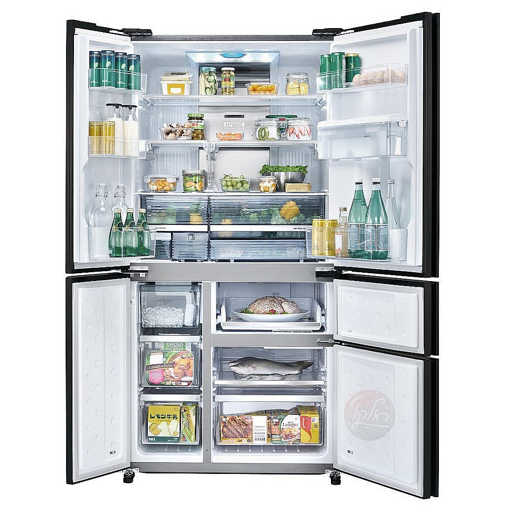 Sharp SJ-R9730 מצב פתוח חלל פנימי רחב ללא מחיצה