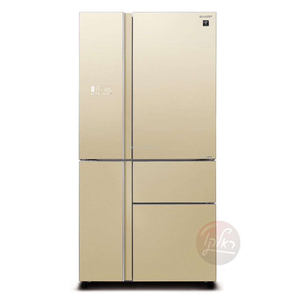 מקרר 5 דלתות Sharp SJ-R9730 שמפניה בציפוי זכוכית 661 ליטר מהדרין