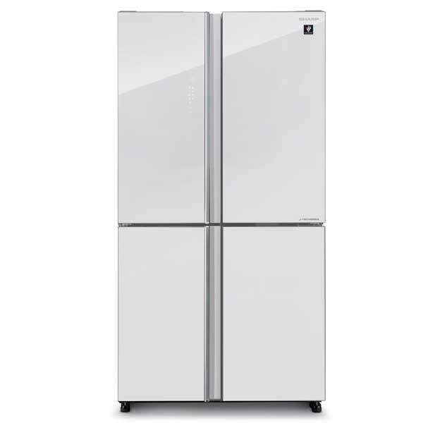 מקרר 4 דלתות Sharp SJ-8960WH זכוכית לבנה תמונה ראשית