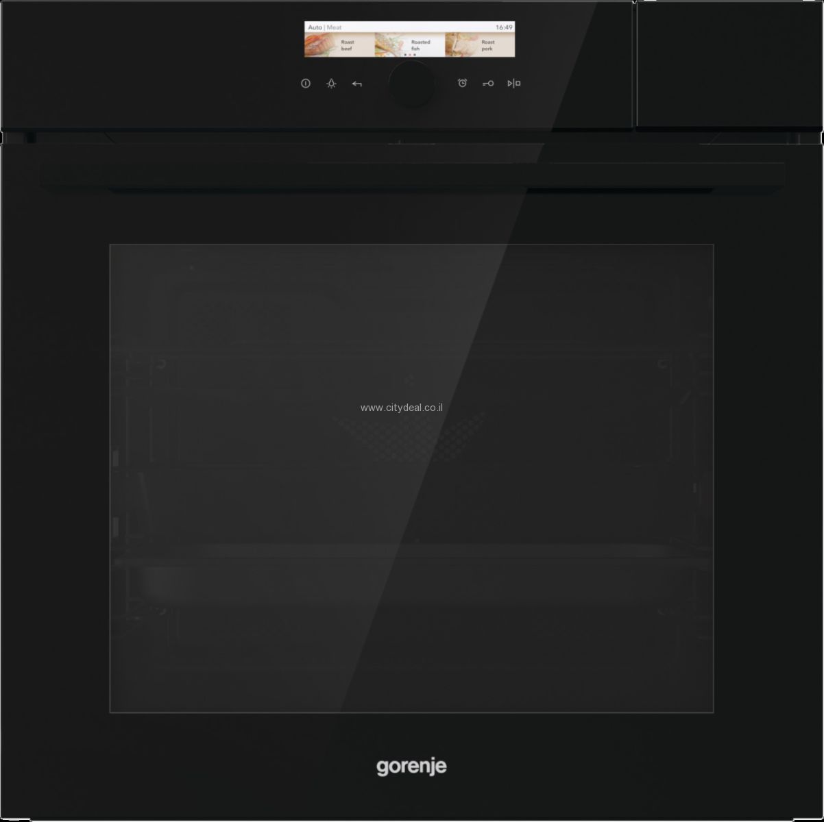 GORENJE BO798S37BG תנור בנוי 73 ליטר תנור בנוי GORENJE BO798S37BG מסדרת Superior בגימור נירוסטה וזכוכית שחורה