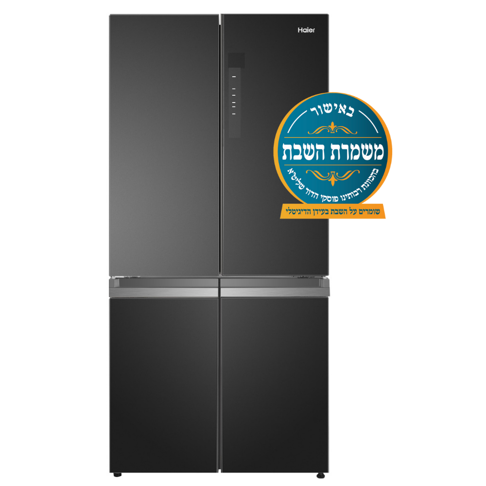 מקרר 4 דלתות Haier HRF7100FB זכוכית שחורה תמונה ראשית
