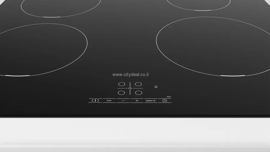 תקריב לוח פיקוד TouchSelect בכיריים Bosch PUE611BB5Y