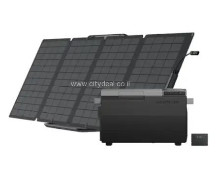 EcoFlow GLACIER טעינה סולארית בשטח