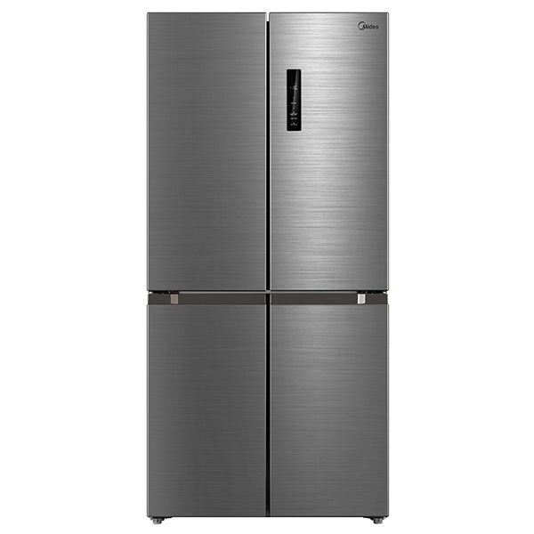 מקרר 4 דלתות MIDEA HQ-611R נירוסטה מוברשת | מקפיא תחתון | יבואן רשמי מקרר 4 דלתות MIDEA HQ-611R אלגנטי בגימור נירוסטה מוברשת. טכנולוגיית SMART COOLING, מערכת PLATINUM FRESH לשמירה על טריות, מדחס INVERTER QUATRO לחיסכון באנרגיה, ומגירות VARIO BOX לבקרת טמפרטורה. 470 ליטר, מקפיא תחתון, יבואן רשמי.