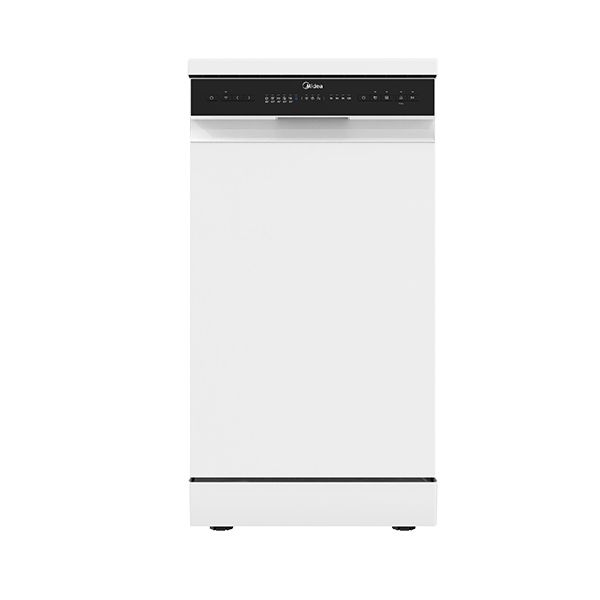 מדיח כלים צר Midea WQP8-W7634C-W בגימור לבן חזית מלאה