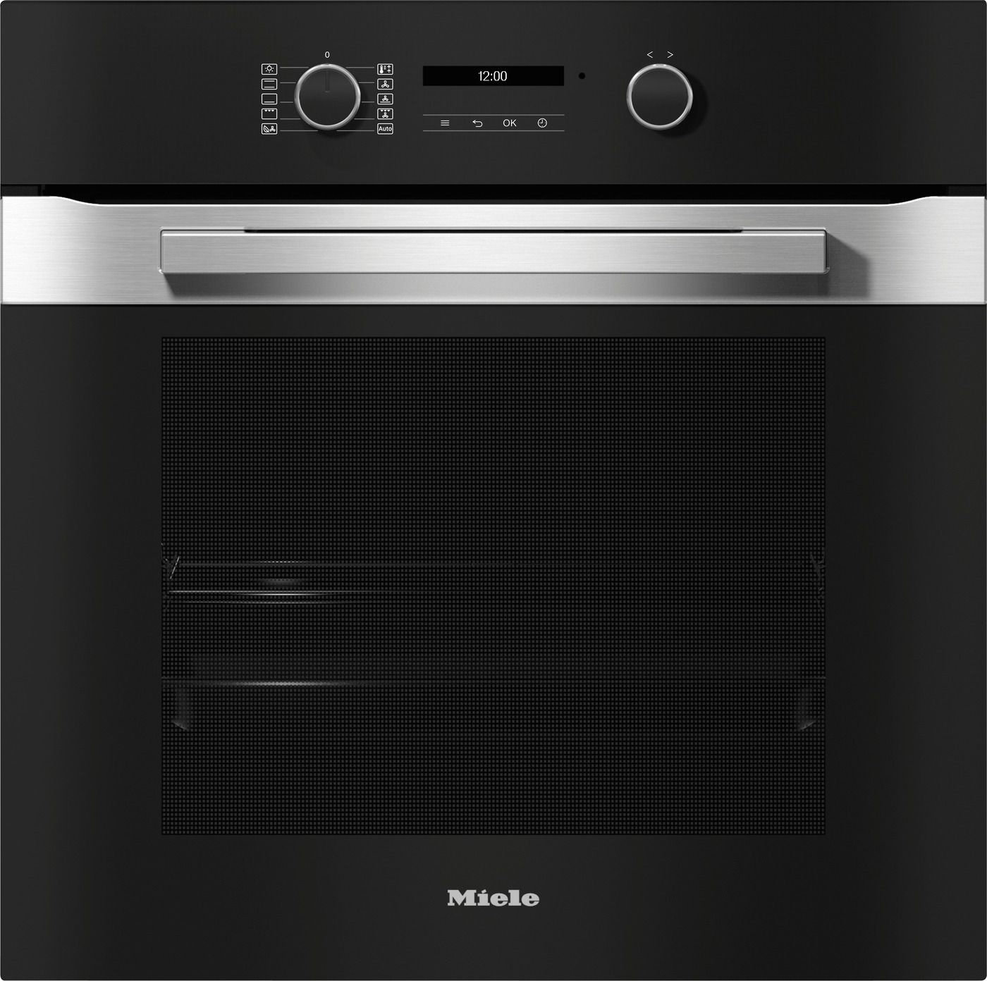 תנור בנוי פירוליטי Miele H2861BP CLST בגימור נשחור משולב נירוסטה