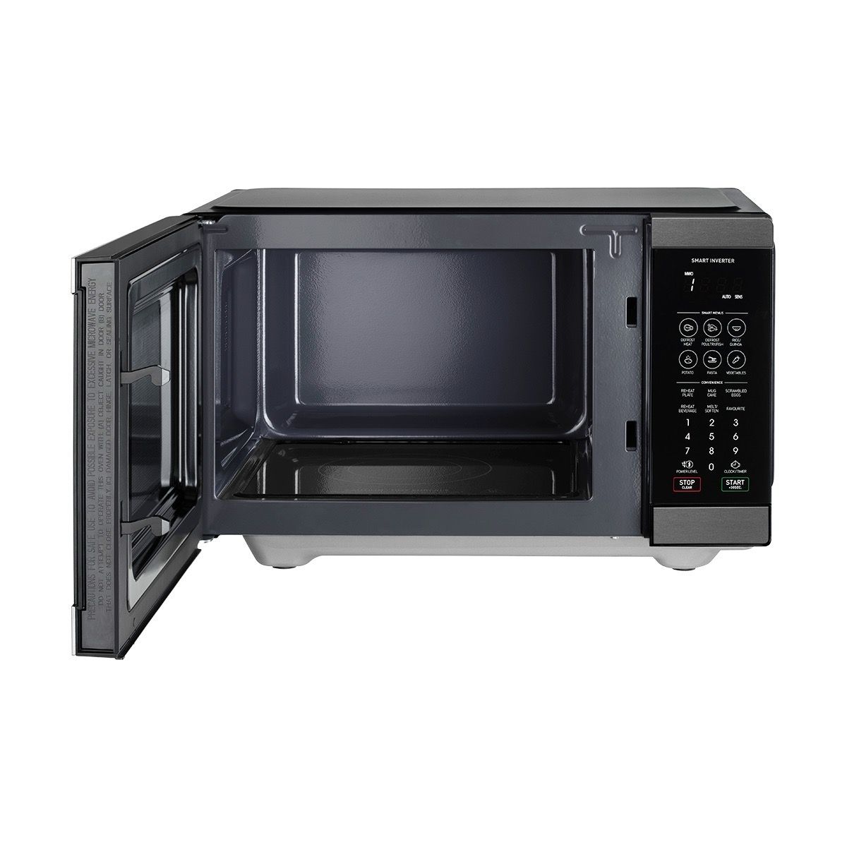 מיקרוגל Sharp R-268FH(BS) במצב פתוח מיקרוגל Sharp R-268FH(BS) במצב פתוח