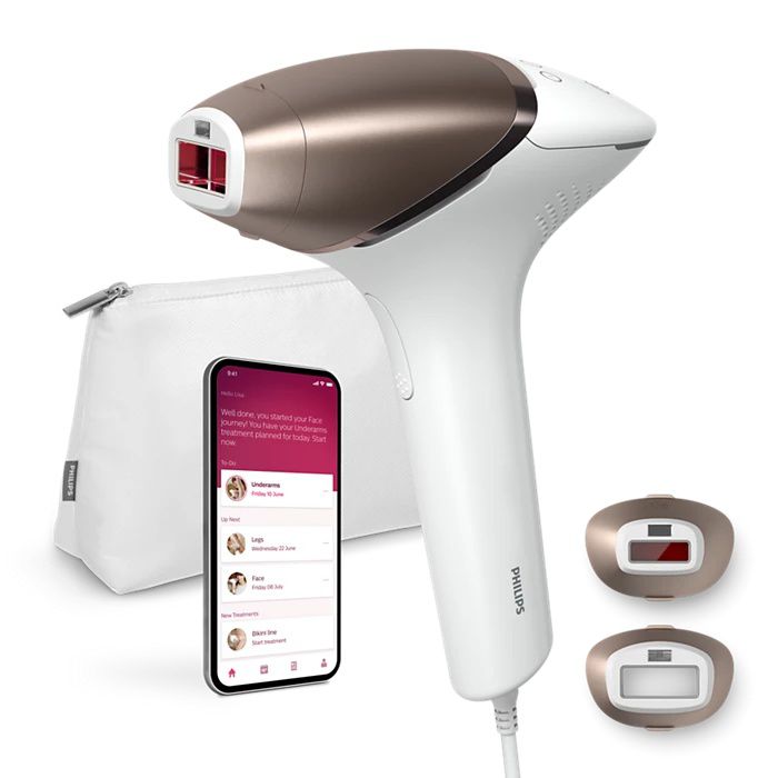 מכשיר להסרת שיער Philips Lumea BRI945 בטכנולוגיית IPL עם SenseIQ, אביזרים חכמים לפנים ולגוף, לעור חלק לאורך זמן