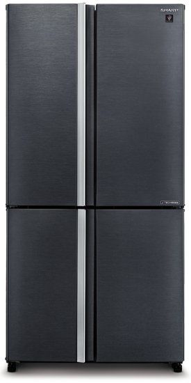 מקרר 4 דלתות Sharp SJ-9270SL בגימור נירוסטה מושחרת