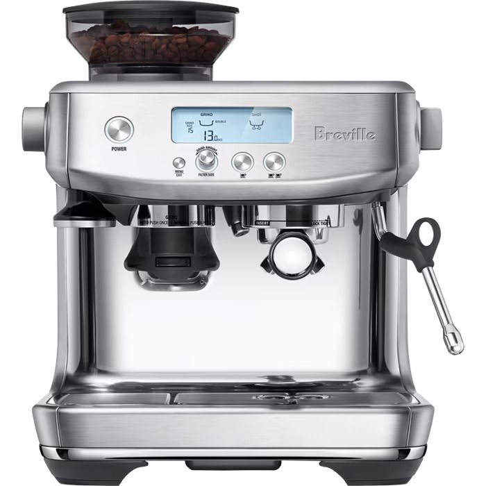מכונת קפה אספרסו משולבת מטחנה Breville BES878 Barista Pro נירוסטה - אחריות יבואן רשמי