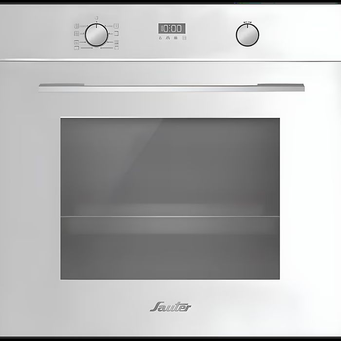 תנור אפייה בנוי פירוליטי 66 ליטר Sauter CUSINE 5050W - לבן, טורבו, דירוג A - אחריות יבואן רשמי