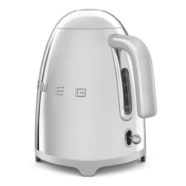 קומקום SMEG KLF03SSEU נירוסטה תקריב עיצוב
