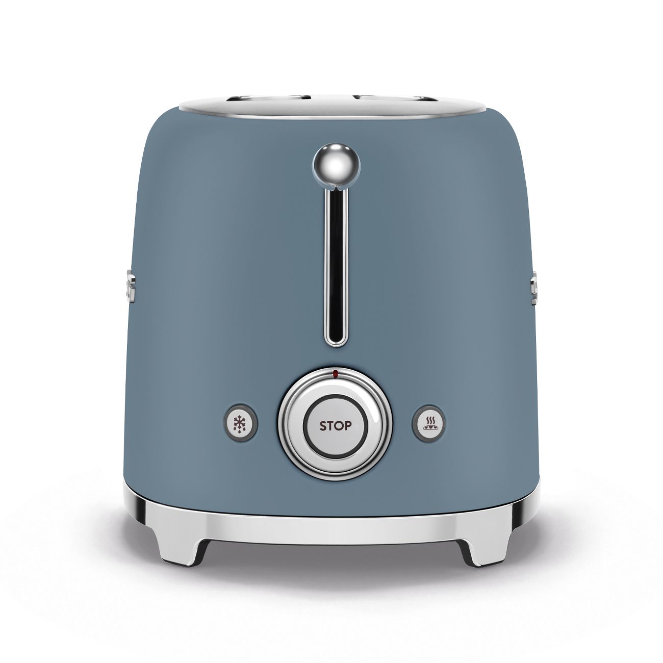 מצנם SMEG TSF01SBMEU כחול סערה מט מסדרת 50's Style מצנם 2 פרוסות SMEG TSF01SBMEU בגוון Storm Blue מט