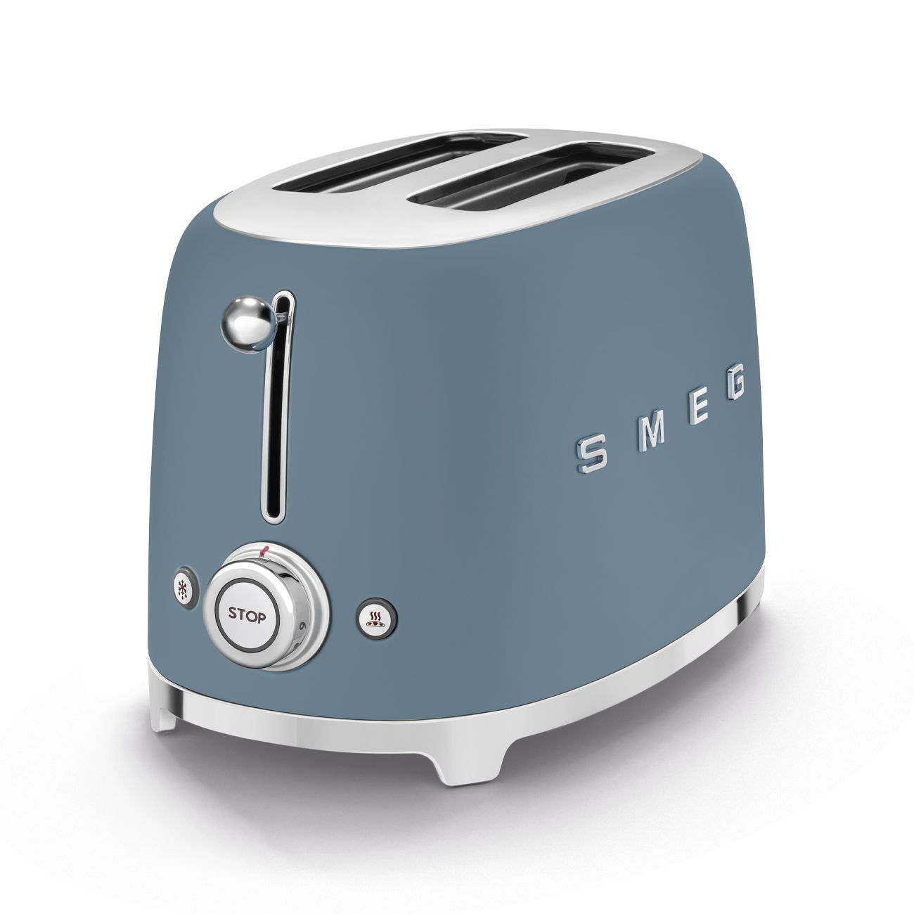 מצנם שתי פרוסות SMEG TSF01SBMEU Storm Blue מצנם SMEG TSF01SBMEU כחול מט בעיצוב איטלקי