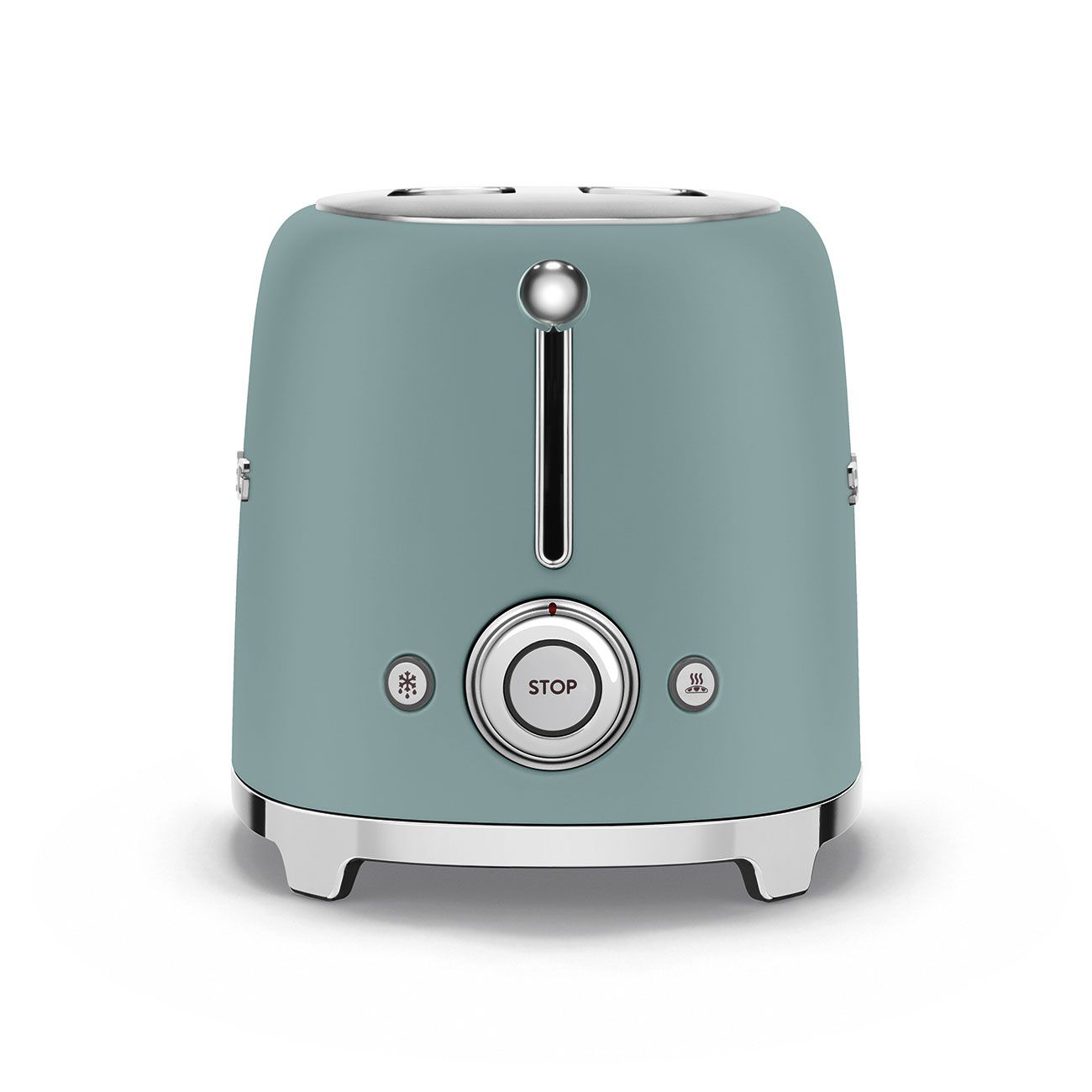 החריצים הרחבים של מצנם SMEG TSF01EGMEU מצנם 2 פרוסות SMEG TSF01EGMEU עם חריצים רחבים ומרכוז אוטומטי