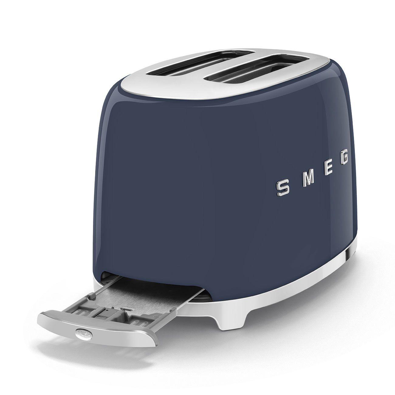 שליטה ב-6 דרגות הקלייה של SMEG TSF01NBEU בורר דרגות הקלייה והפעלת מצנם SMEG TSF01NBEU