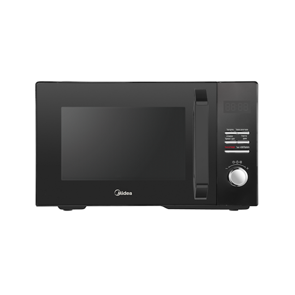 מיקרוגל MIDEA AM9P022MX 25 ליטר 900W שחור מיקרוגל MIDEA AM9P022MX 25 ליטר 900W בגימור שחור