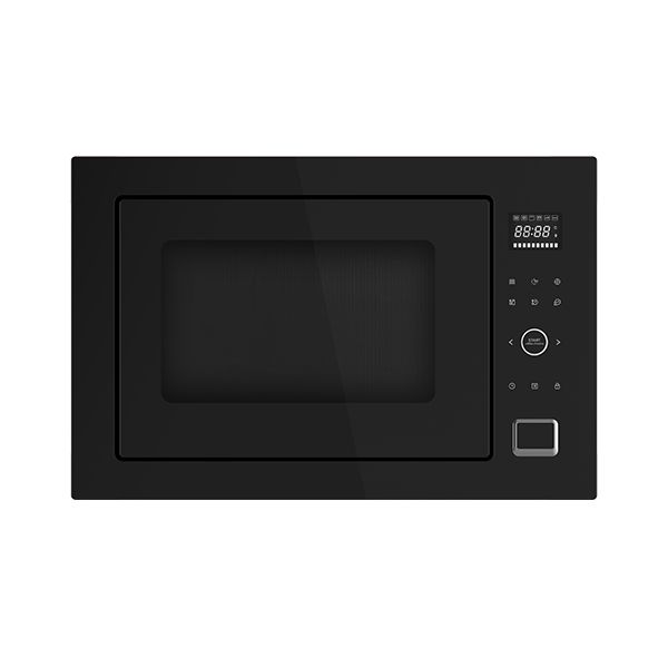 מיקרוגל בנוי משולב גריל Midea TC034B2U בגימור שחור יוקרתי - תצוגת חזית מעוצבת
