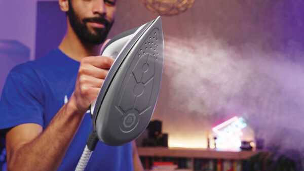 Fluid Curve 360° - פלטה קרמית כפולה פלטת Fluid Curve 360 במגהץ קיטור Polti Vaporella Next VN18.65