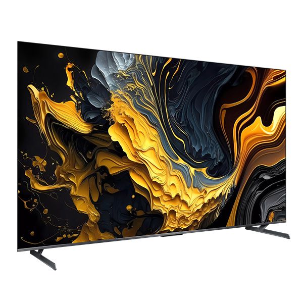 Xiaomi TV Max 85 QLED 4K בעיצוב מתכתי דק למסך סלון פרימיום