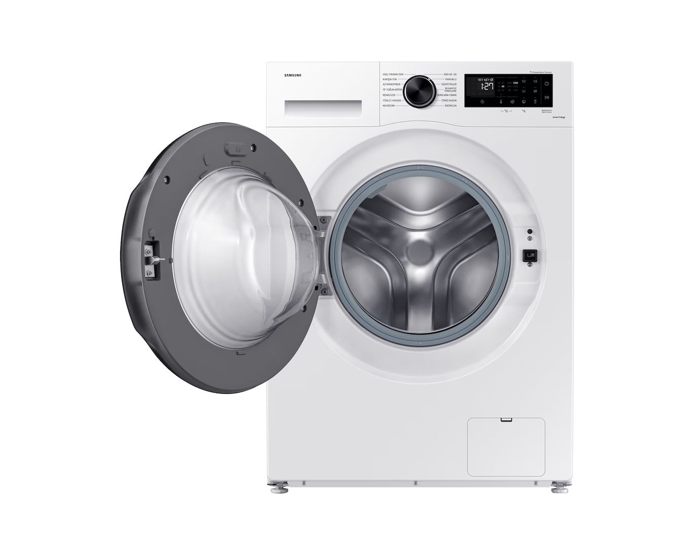Samsung WW90CGC045AE דלת פתוחה ותוף כביסה מכונת כביסה Samsung WW90CGC045AE דלת פתוחה ותוף כביסה