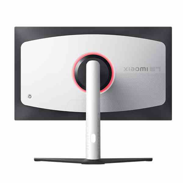 מבט אחורי של מסך Xiaomi G Pro 27i עם עיצוב גיימינג ותאורת RGB