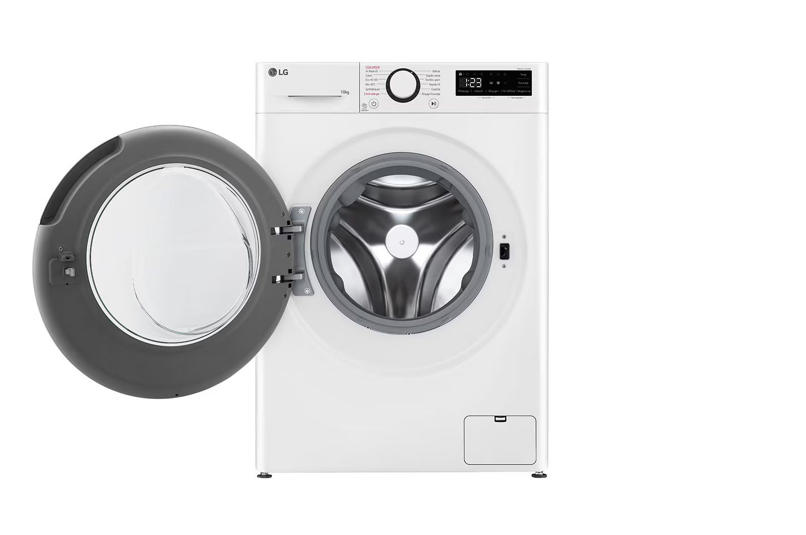 מכונת כביסה LG F14R33WHS עם דלת פתוחה