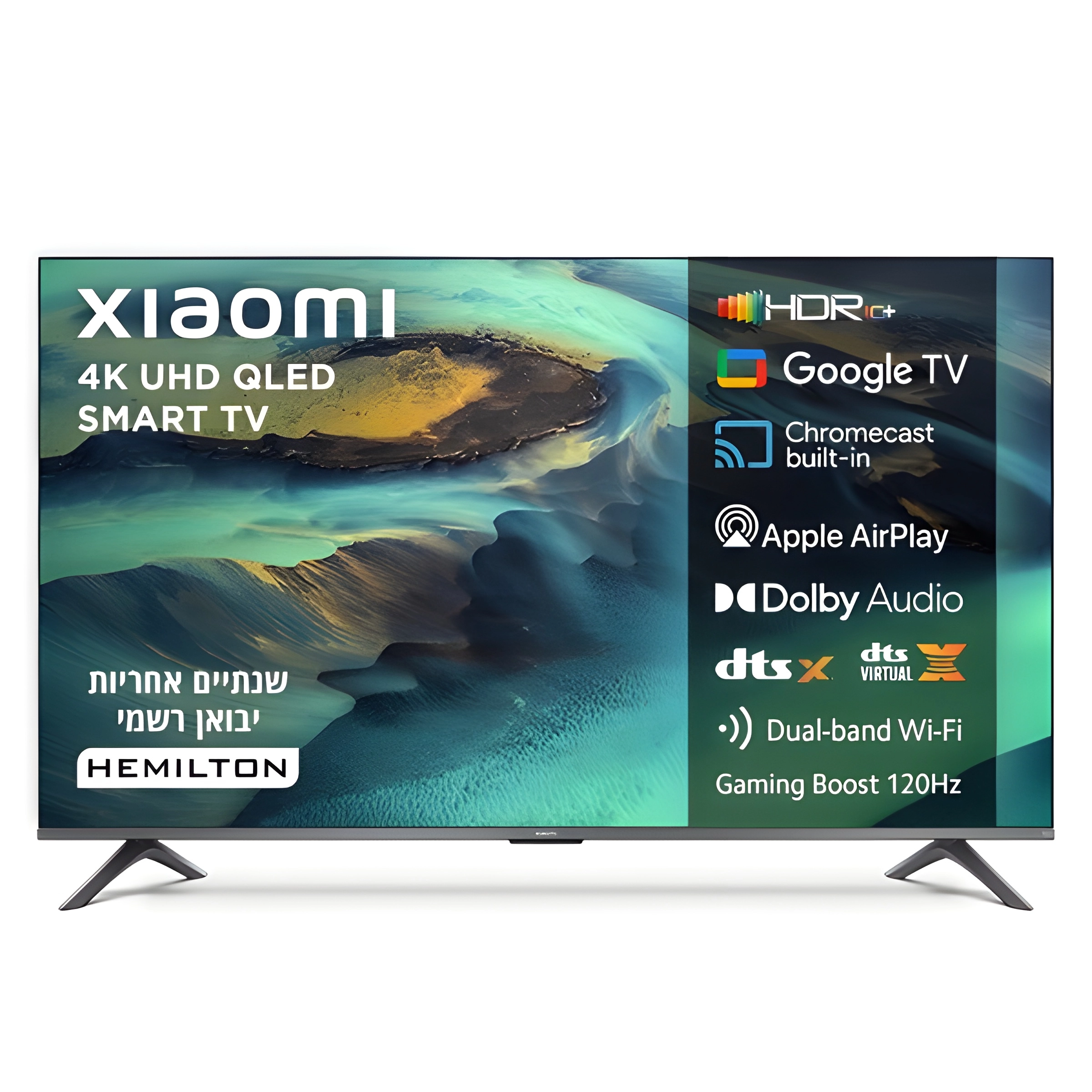 Xiaomi TV A Pro 75 2026 טלוויזיה חכמה 75 אינץ' QLED 4K עם Google TV בעיצוב פרימיום