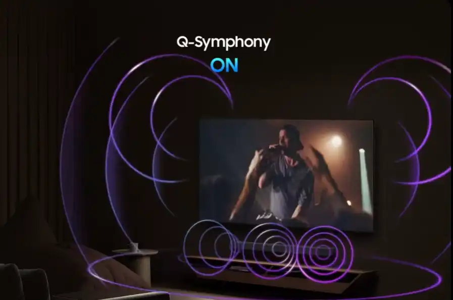 Samsung QE43Q7F –&nbsp;Upscaling ל‑4K נקי