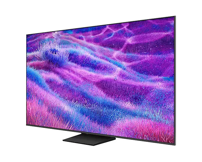 גב המכשיר עם פתחי אוורור בטלוויזיית Samsung QE55QN80F גב הטלוויזיה QE55QN80F