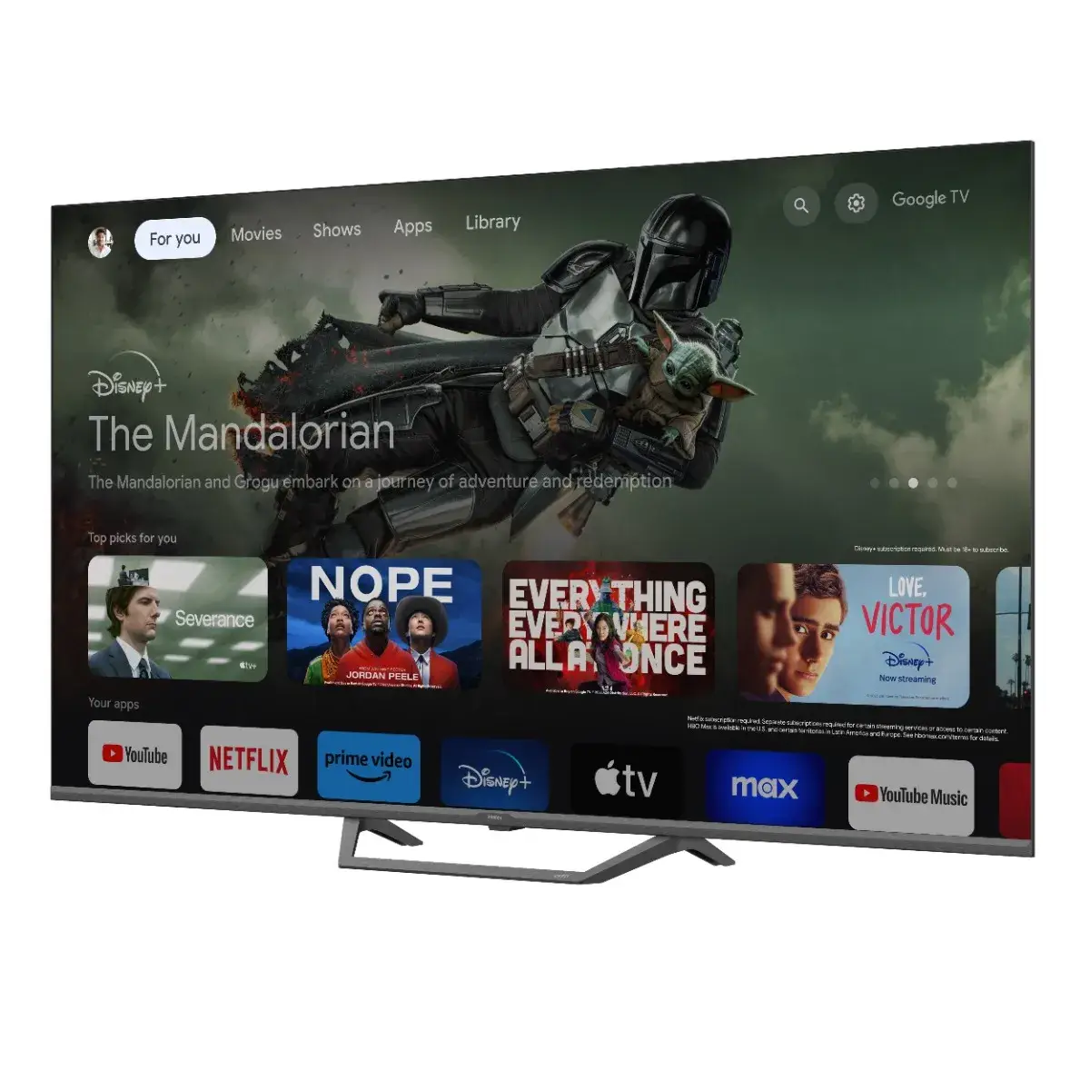 טלוויזיה חכמה HAIER S80FUX – מסך QLED 4K עם Google TV