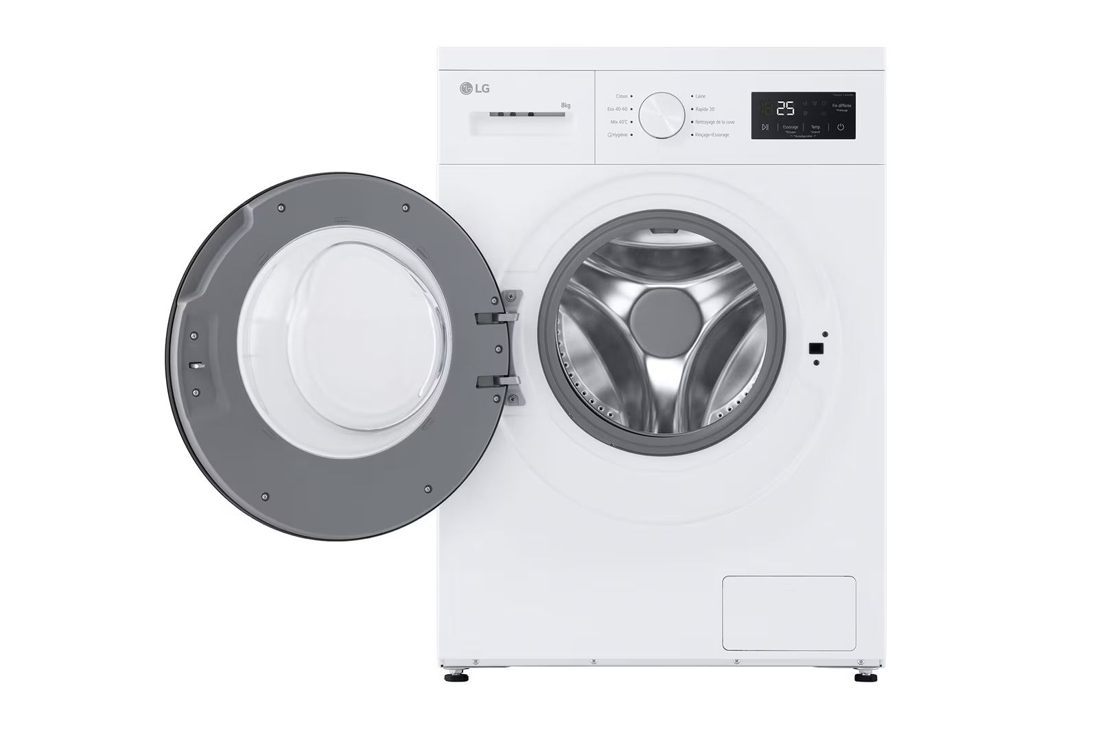 LG F84N15WHS דלת פתוחה ותוף כביסה נוח מכונת כביסה LG F84N15WHS עם דלת פתוחה ותוף כביסה