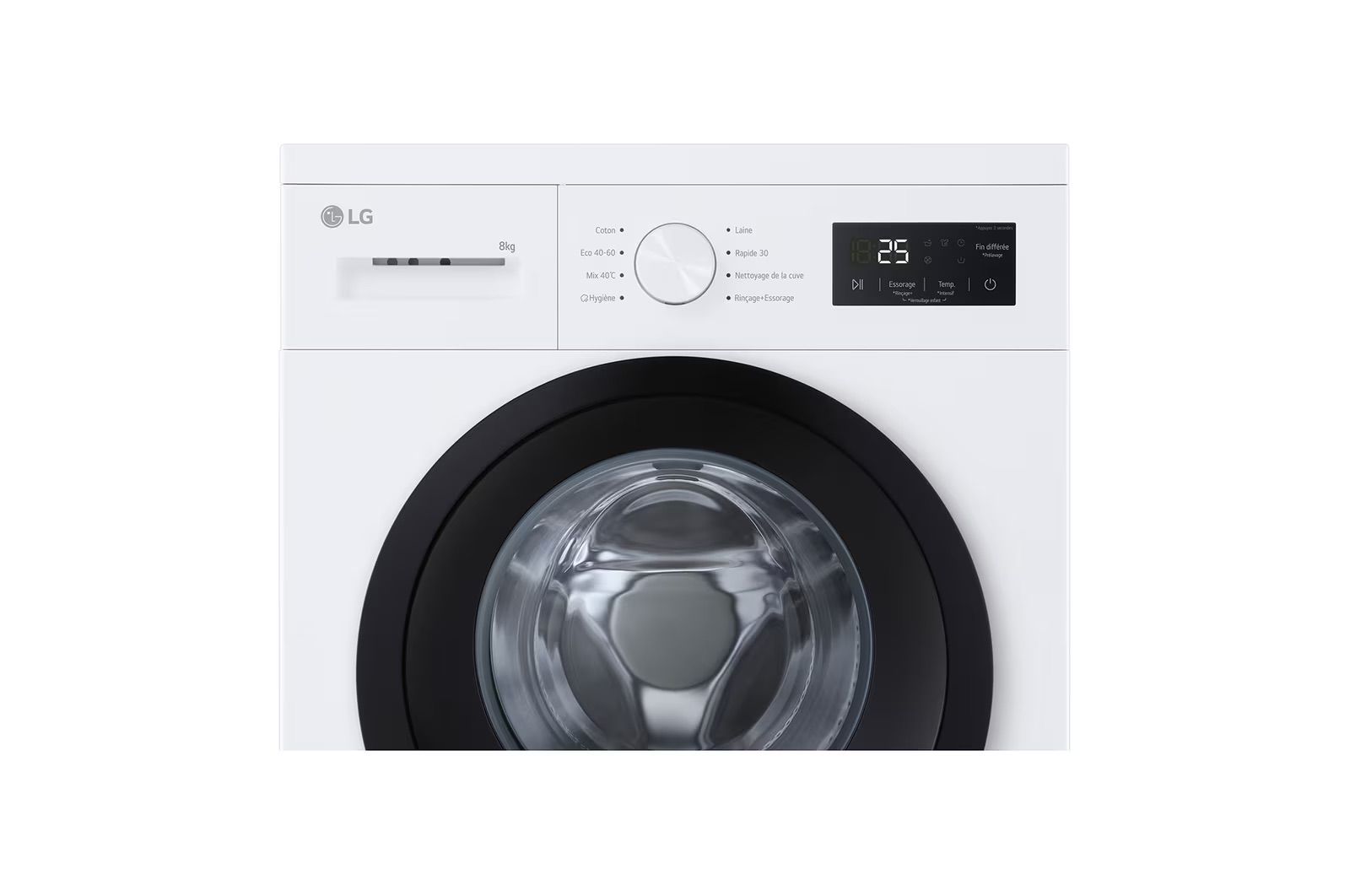 LG F84N15WHS פאנל הפעלה ותוכניות כביסה פאנל הפעלה במכונת כביסה LG F84N15WHS