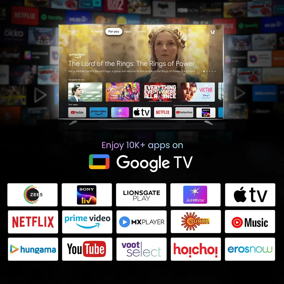 קלוז-אפ על חיבורי הטלוויזיה של Haier H55M80FUX, כולל HDMI 2.1