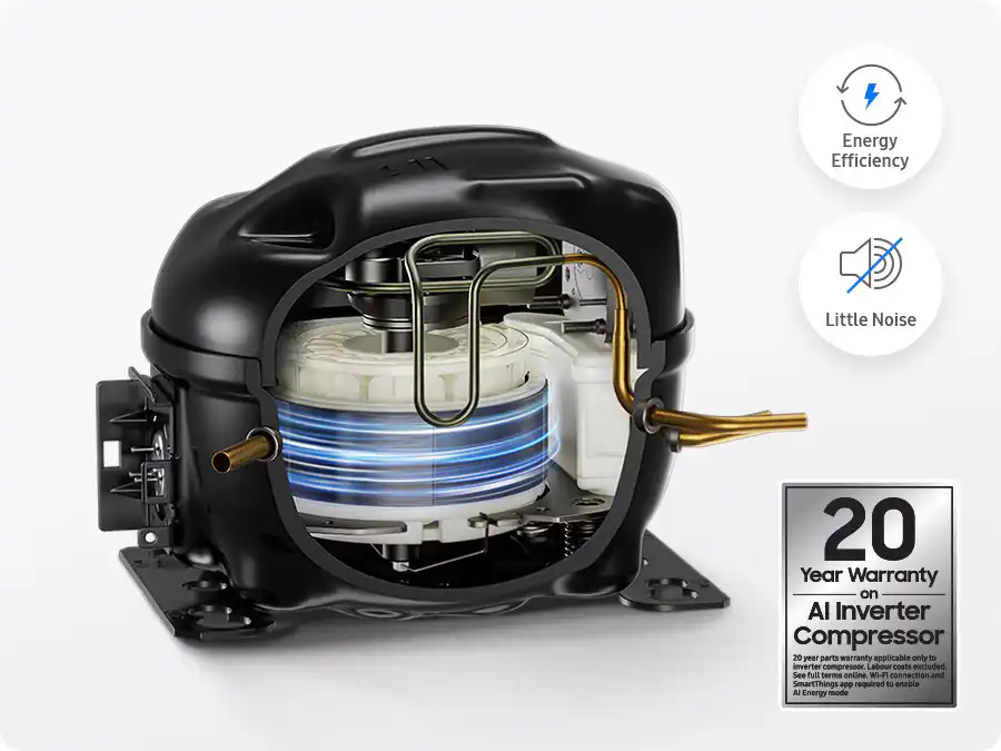 תא הקפאה תחתון במקרר Samsung RM70F63REB